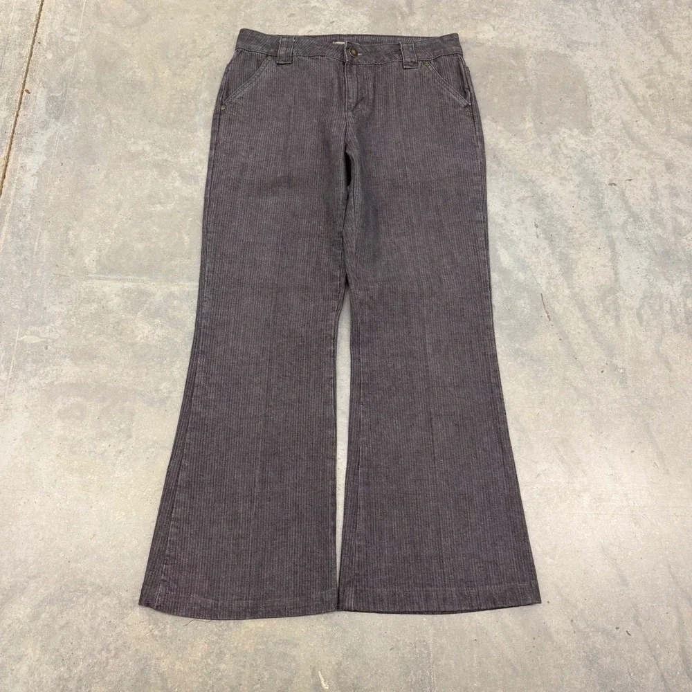 Y2K Men RuffHewn Pinstripe Flare Leg Workwear Casual Pants Size 8
